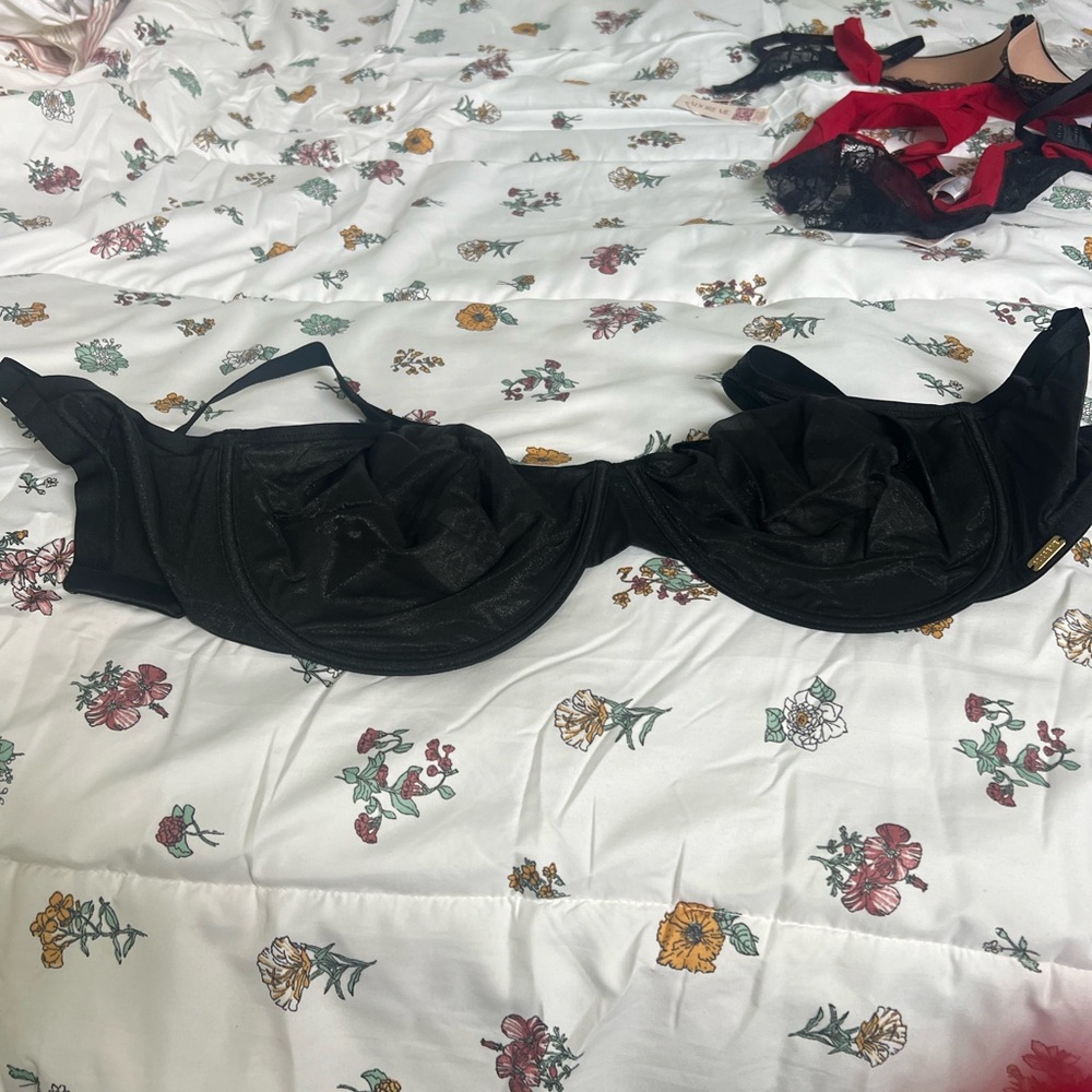 Adore Me Black Sheer Bra
